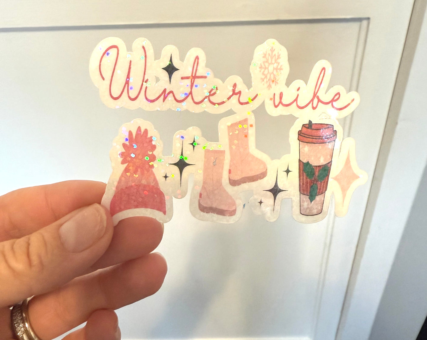 Girly Winter Vibe sticker