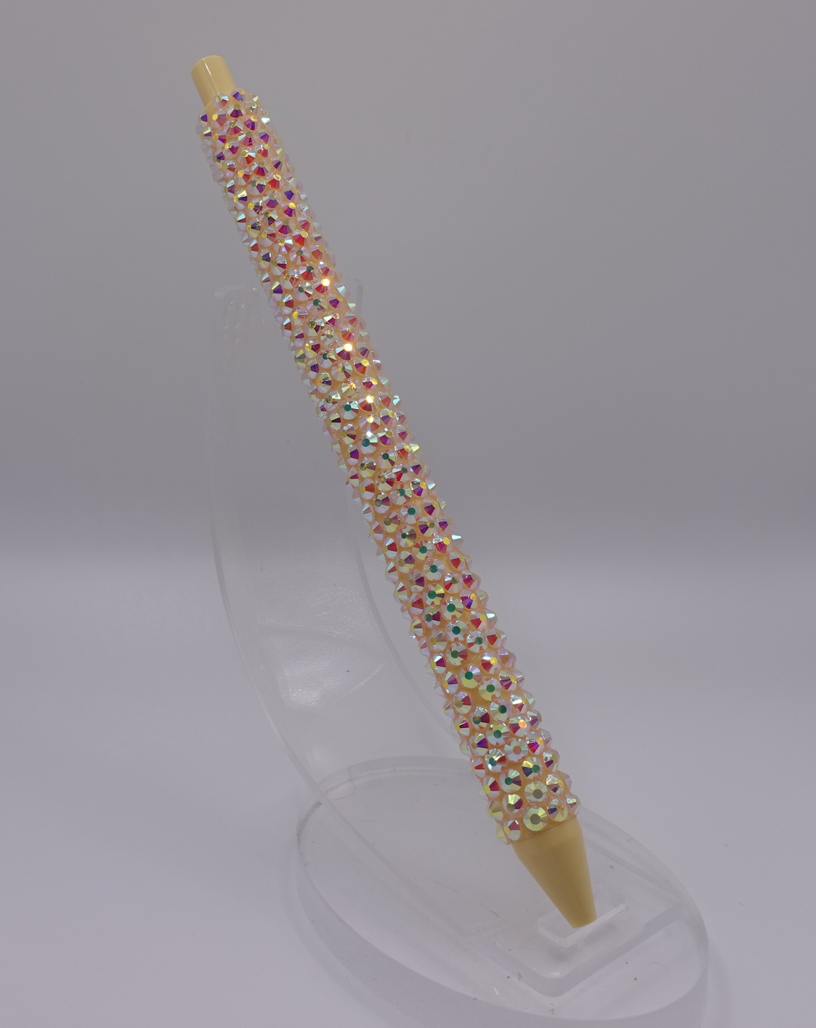 Yellow With Clear Rhinestones pen