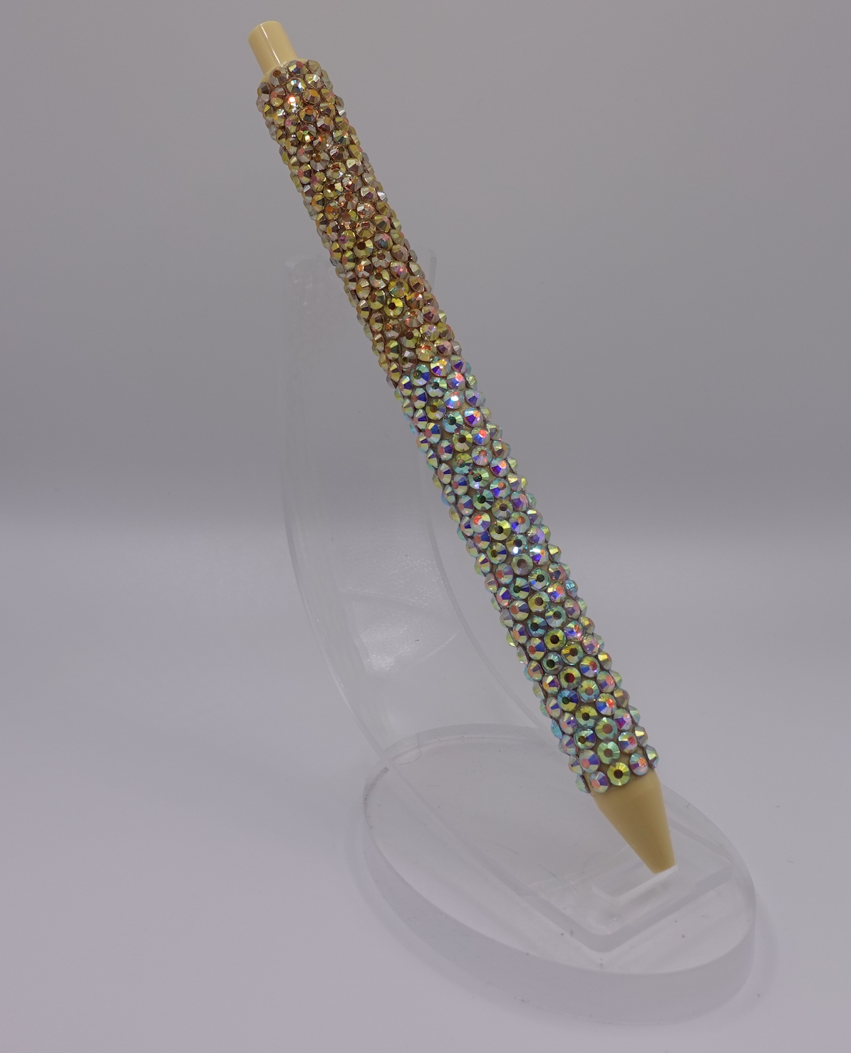 Yellow Two-Toned Rhinestone pen