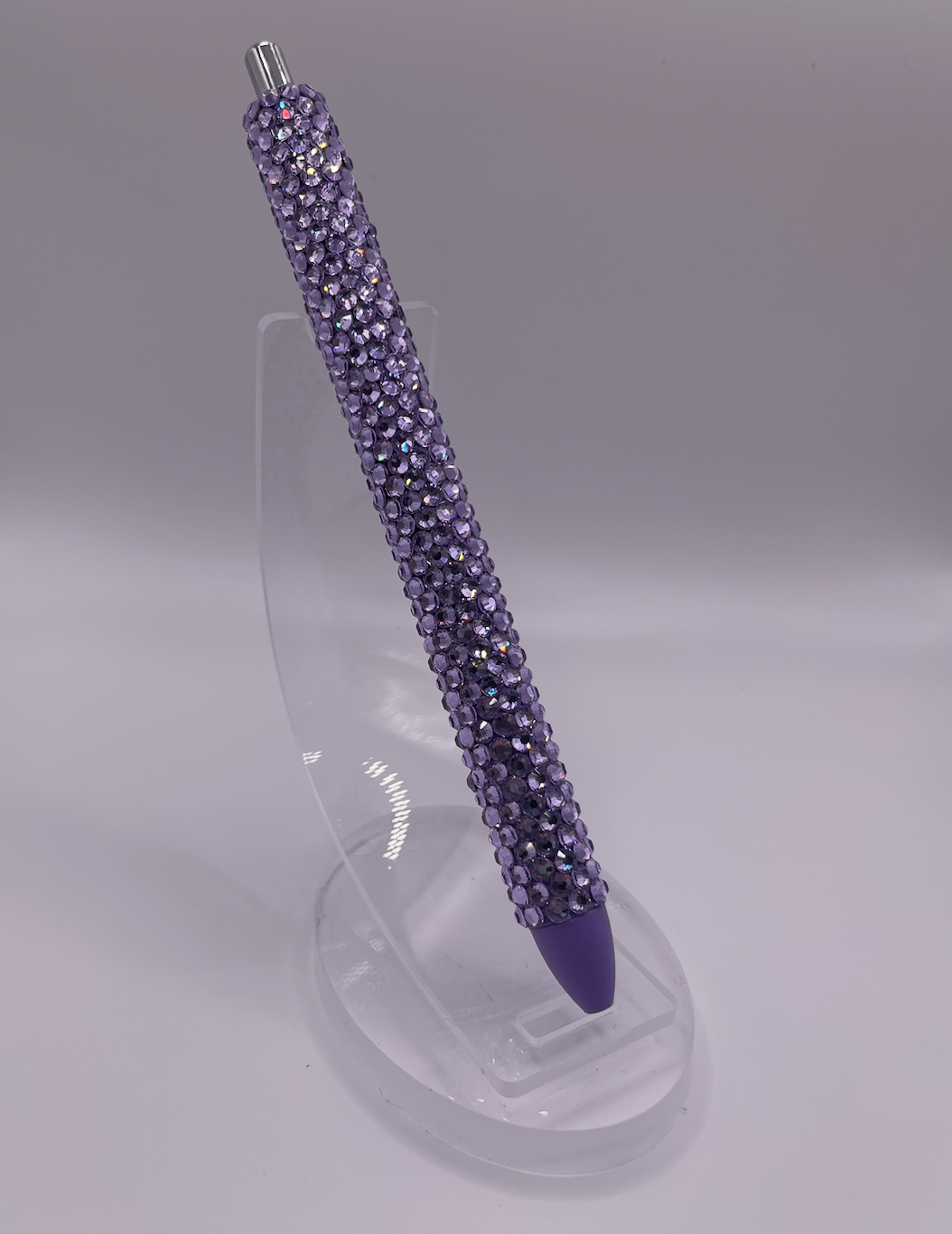 Lavender Rhinestone Pen
