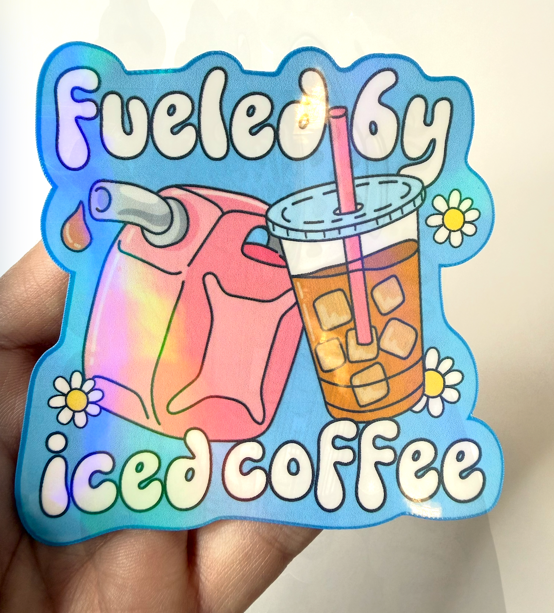 Fueled By Iced Coffee Sticker