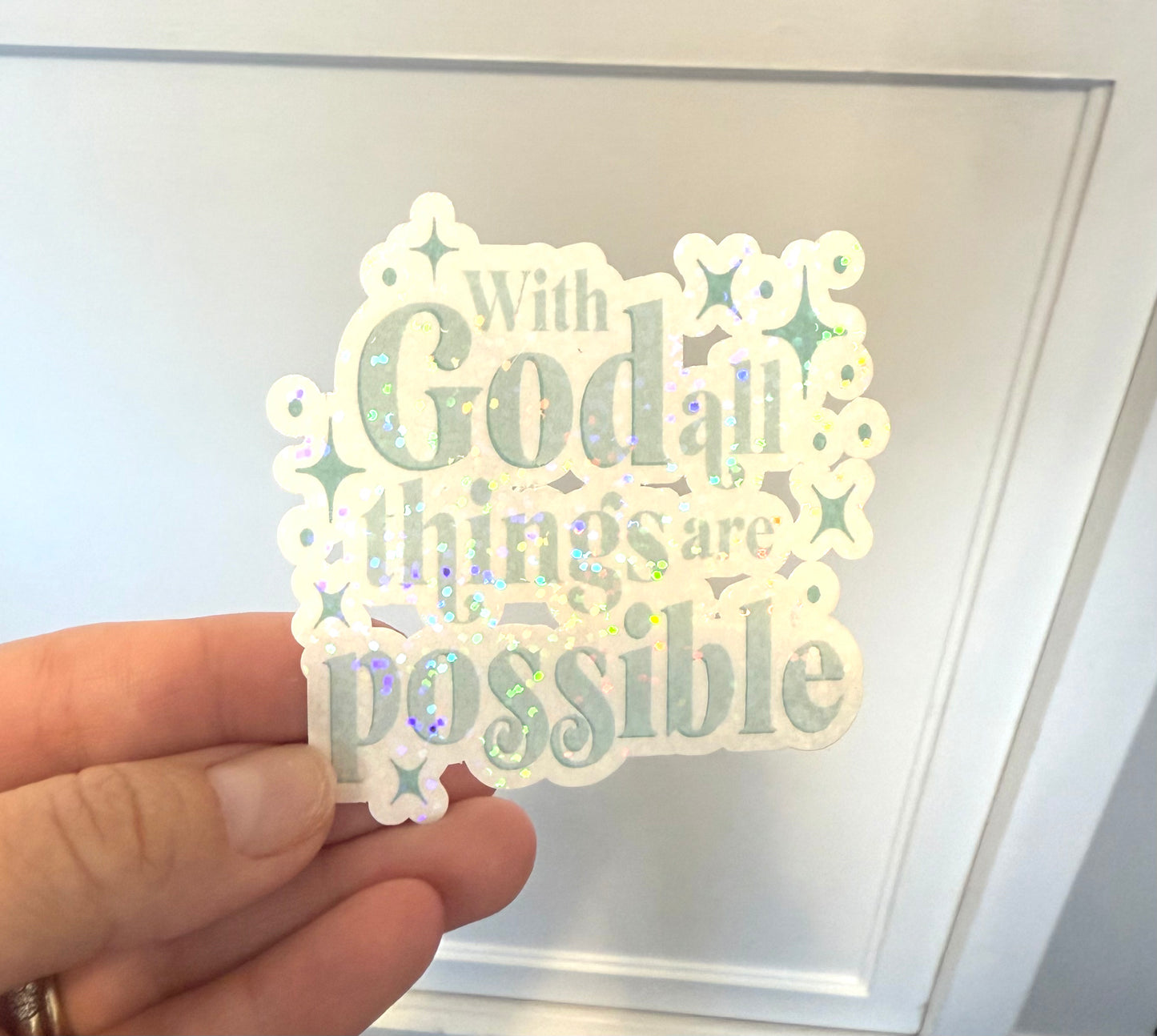 With God sticker