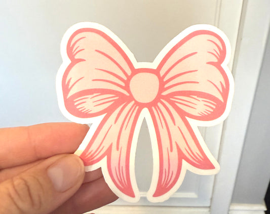 Coquette Pink Bow sticker