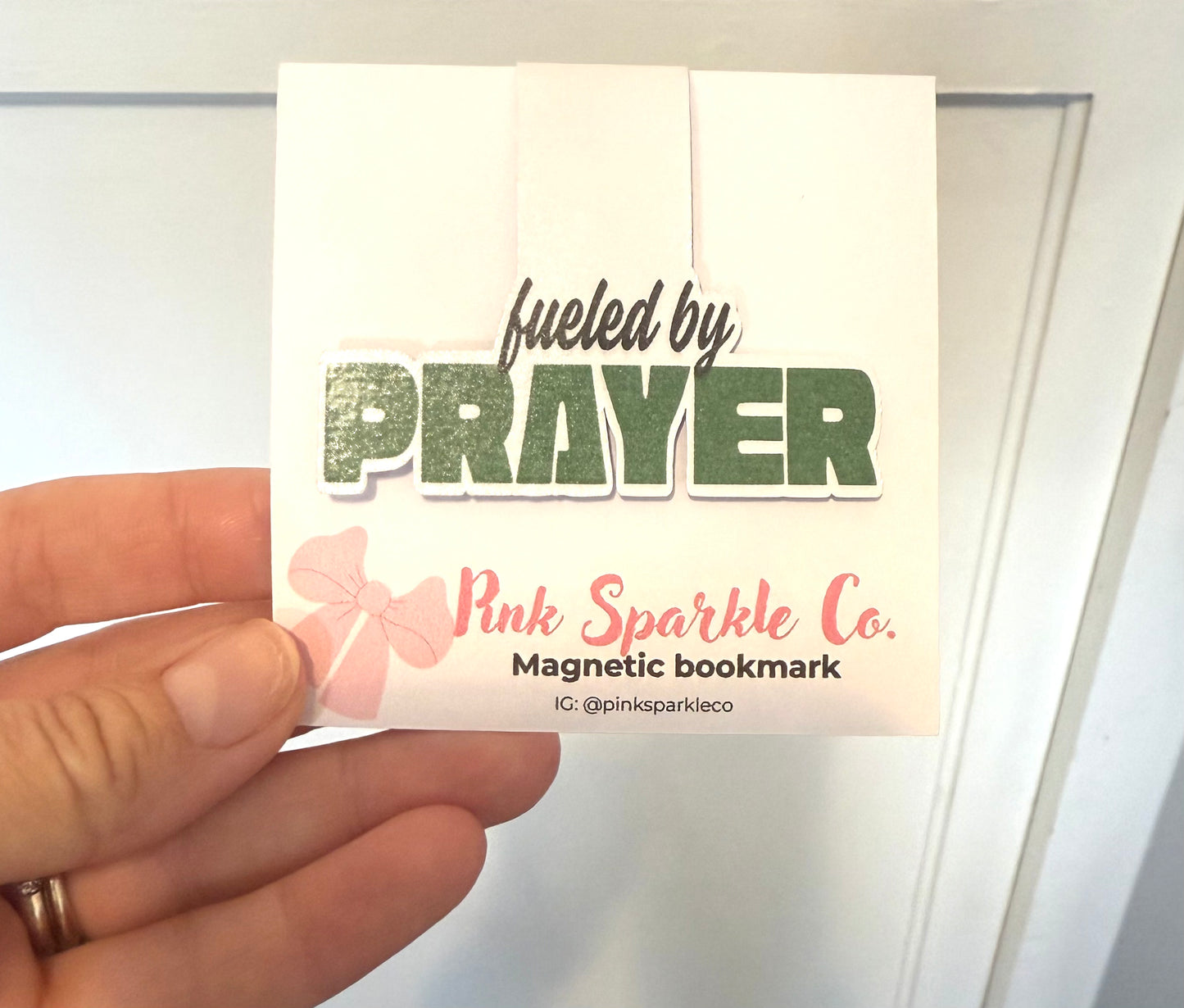 Fueled by Prayer magnetic bookmark