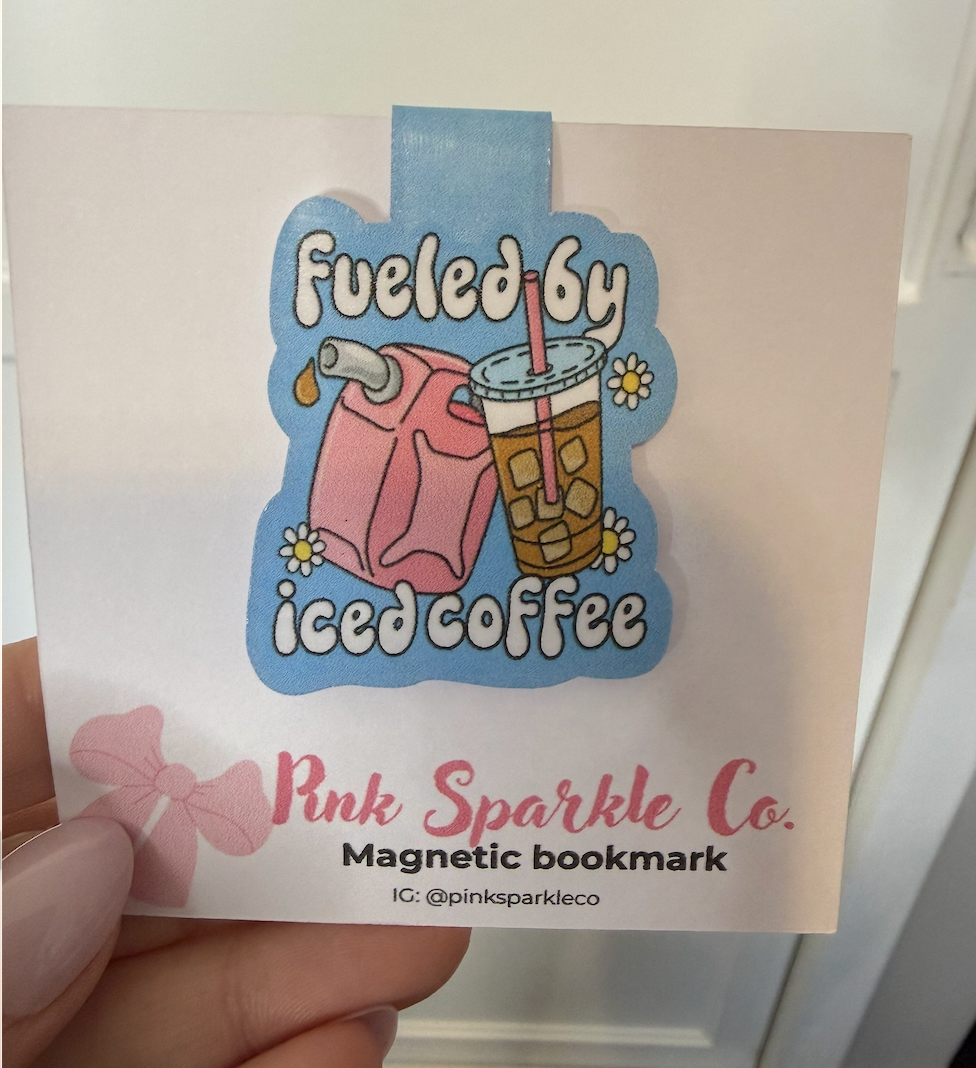 Fueled by Iced Coffee Magnetic Bookmark