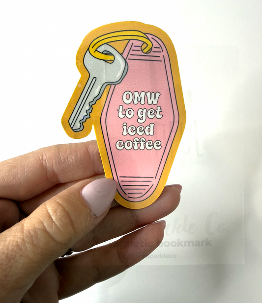 On My Way to Get Iced Coffee Sticker